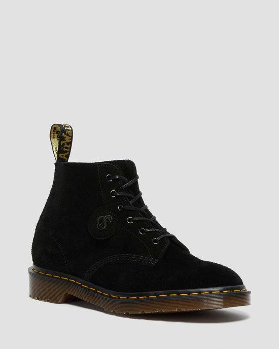 Dr Martens 101 Suede Women's Lace Up Boots Black Desert Oasis Suede | JXTNCZ843