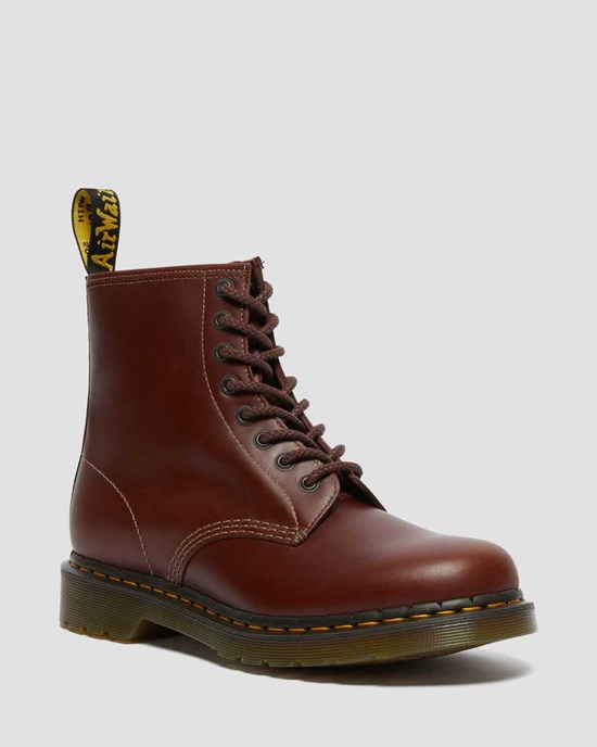 Dr Martens 1460 Abruzzo Leather Men's Ankle Boots Brown Black | IFWLQN826