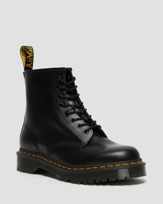 Dr Martens 1460 Bex Smooth Leather Men's Ankle Boots Black Smooth Leather | AKVCQS613