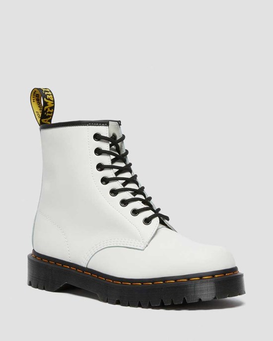 Dr Martens 1460 Bex Smooth Leather Men's Ankle Boots White Smooth Leather | VSPDXA215