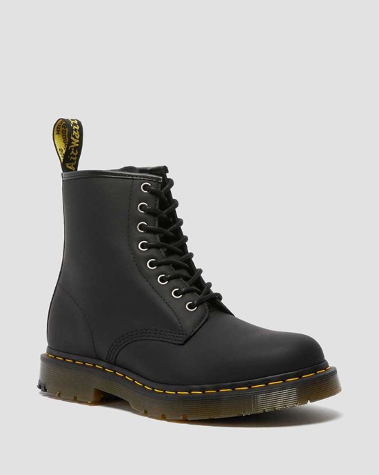 Dr Martens 1460 DM's Wintergrip Men's Ankle Boots Black Snowplow | SZMJGV614