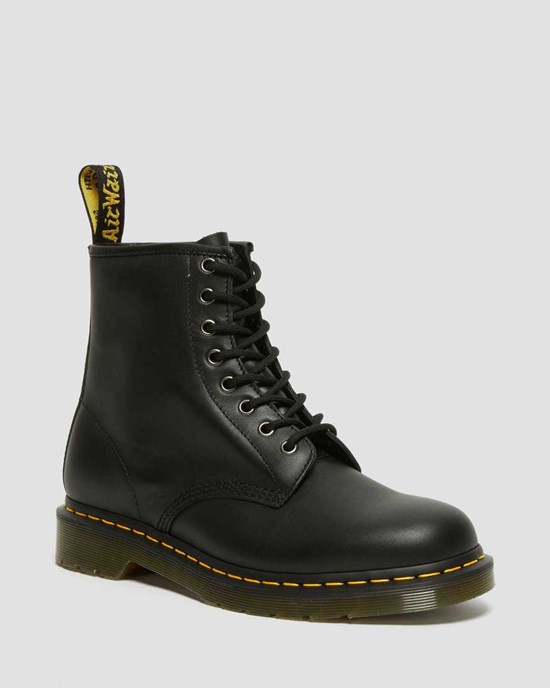 Dr Martens 1460 Nappa Leather Men's Lace Up Boots Black Nappa | GQNOBP480