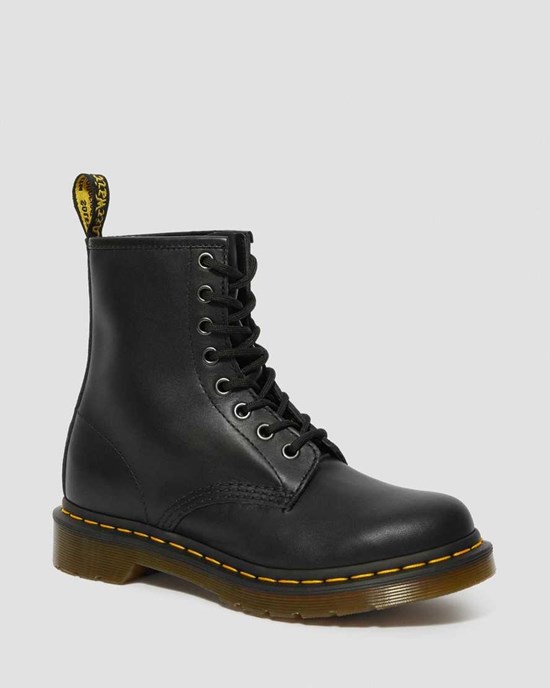 Dr Martens 1460 Nappa Leather Women's Ankle Boots Black Nappa | GBHJUO650