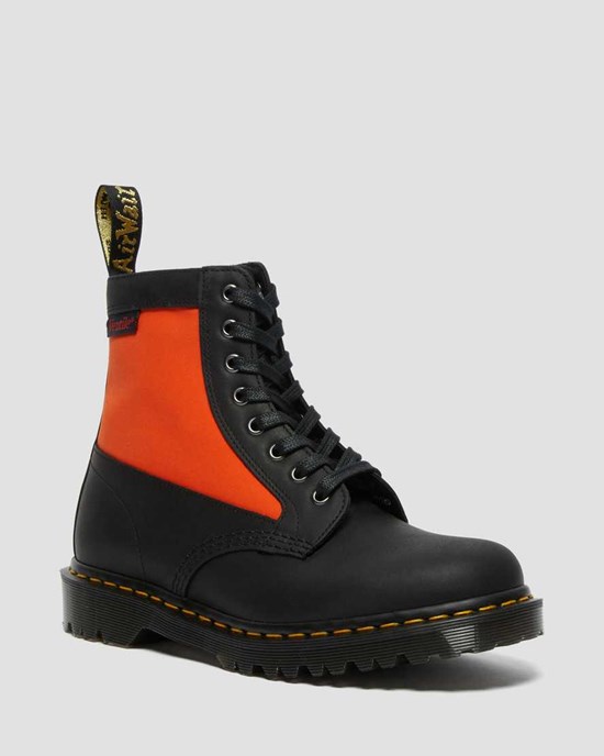 Dr Martens 1460 Panel Made in England Leather Men's Ankle Boots Black Dockyard | NZVKUH435