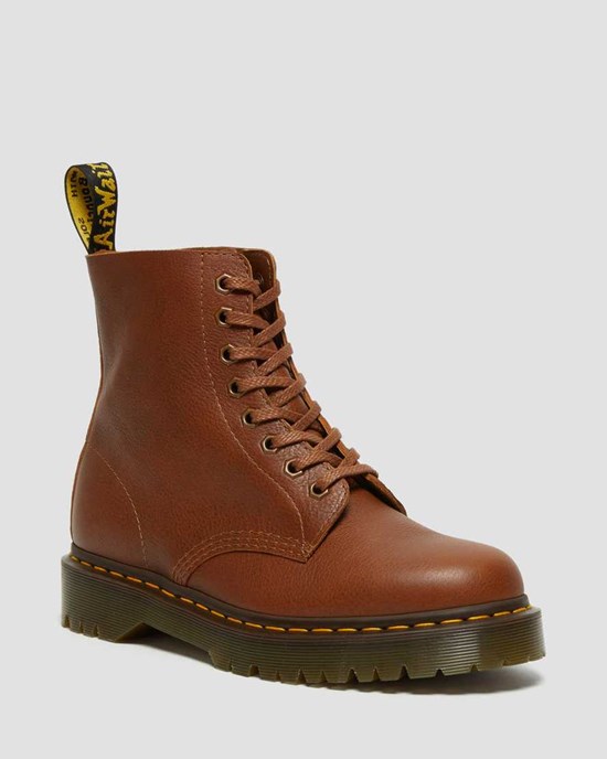 Dr Martens 1460 Pascal Bex Leather Women's Lace Up Boots Brown Inuck | BDHFEO491