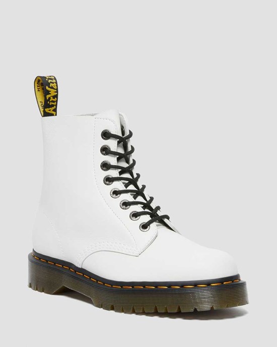 Dr Martens 1460 Pascal Bex Pisa Leather Women's Ankle Boots White Pisa | MPXBOS542