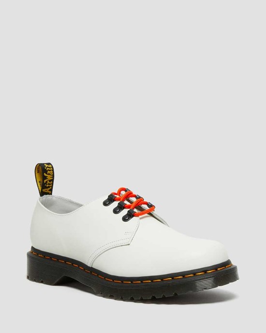 Dr Martens 1461 Ben Smooth Leather Men's Oxford Shoes White Smooth Leather | RZVEMQ342