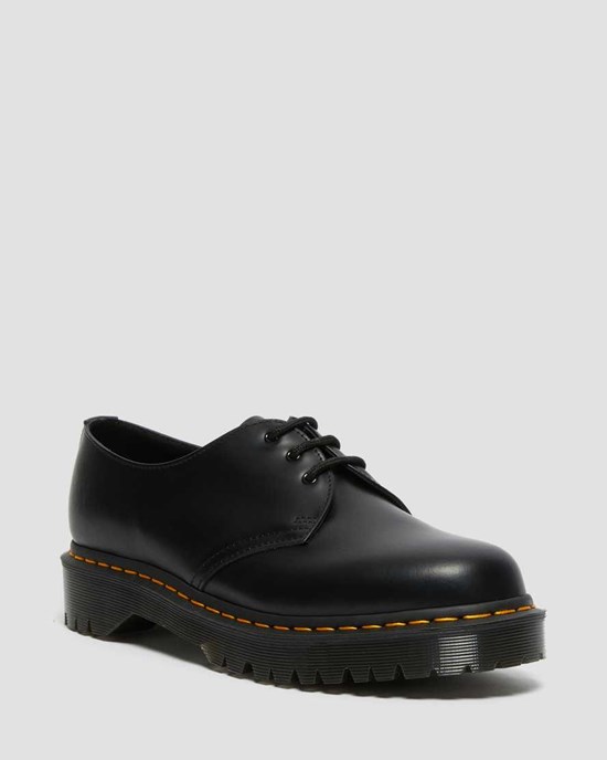 Dr Martens 1461 Bex Smooth Leather Women's Oxford Shoes Black Smooth Leather | AWRYDU026