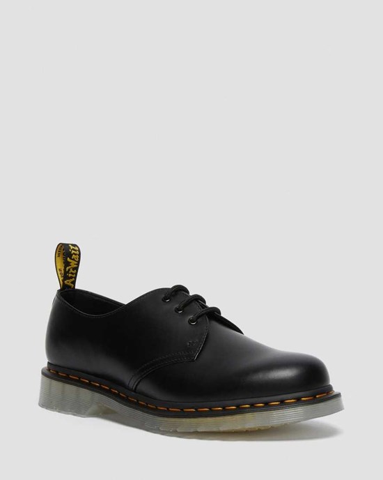 Dr Martens 1461 Iced Smooth Leather Women's Oxford Shoes Black Smooth Leather | HZCFPS235