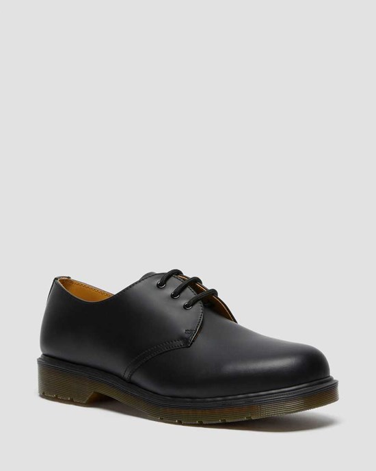 Dr Martens 1461 Plain Welt Smooth Leather Men's Oxford Shoes Black Smooth Leather | ULKYEA241