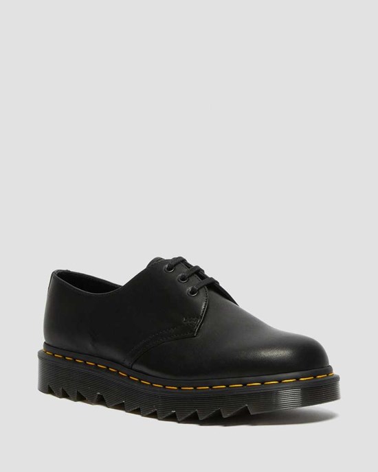 Dr Martens 1461 Ziggy Leather Men's Oxford Shoes Black Luxor | NXALQI734