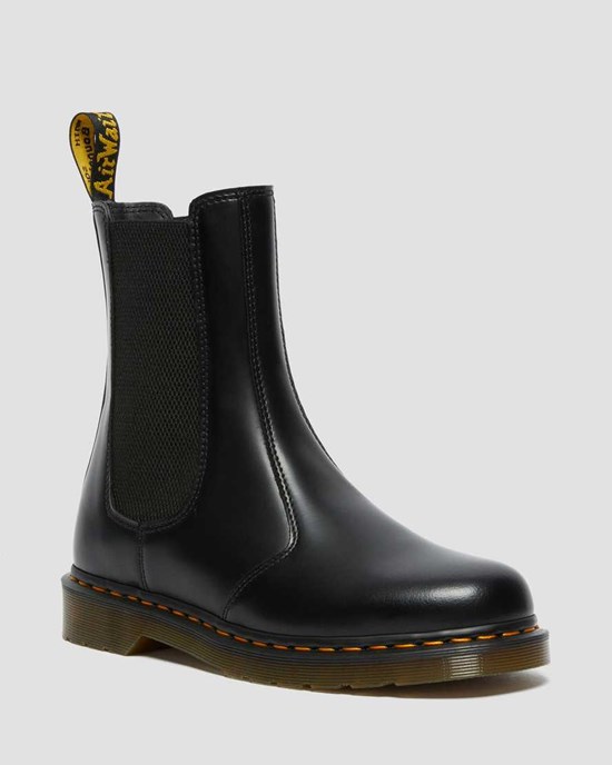 Dr Martens 2976 Hi Smooth Leather Men's Ankle Boots Black Smooth Leather | BVZRMN980