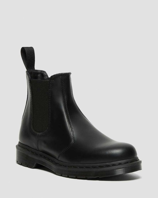 Dr Martens 2976 Mono Smooth Leather Men's Chelsea Boots Black Smooth Leather | PTJYGW508