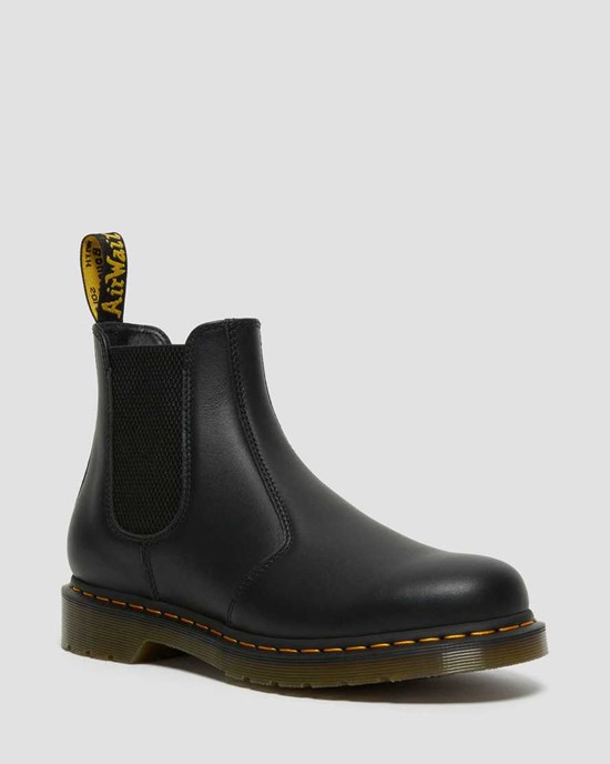 Dr Martens 2976 Nappa Leather Women's Chelsea Boots Black Nappa | NWHYEF347