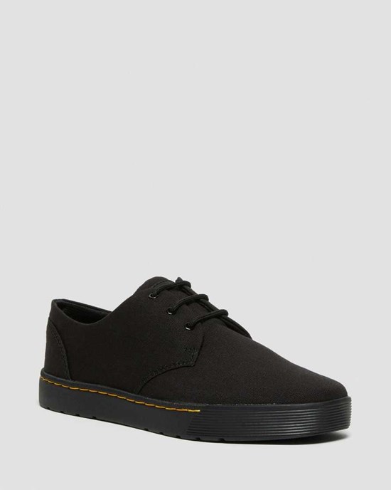 Dr Martens Cairo Low Canvas Men's Oxford Shoes Black Canvas | OLJIVC065