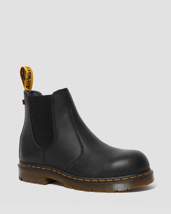 Dr Martens Fellside Full Grain Chelsea Work Men's Chelsea Boots Black Industrial Full Grain | GJPQIH560