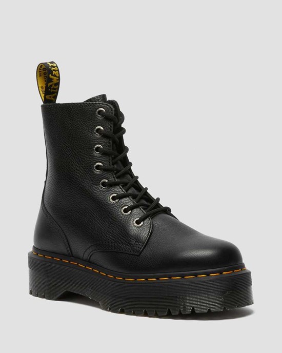 Dr Martens Jadon Pisa Leather Men's Lace Up Boots Black Pisa | PFRGBM058