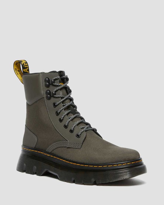 Dr Martens Tarik Utility Men's Canvas Boots Gunmetal | IQBULJ283