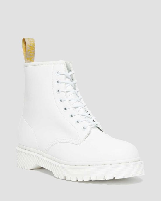 Dr Martens Vegan 1460 Bex Kemble Mono Men's Ankle Boots White | IRQLBE580