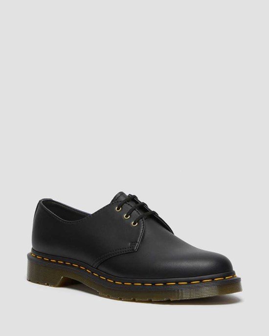 Dr Martens Vegan 1461 Felix Men's Oxford Shoes Black Felix Rub Off | SILJWX562