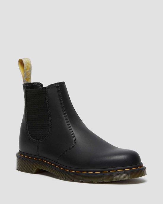 Dr Martens Vegan 2976 Felix Men's Ankle Boots Black Felix Rub Off | EHXPMA594