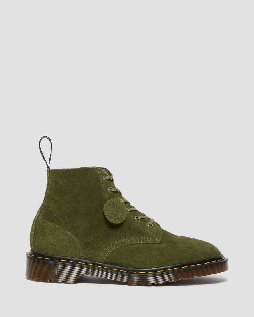 Dr Martens 101 Suede Men's Ankle Boots Green Desert Oasis Suede | VIBFHO638