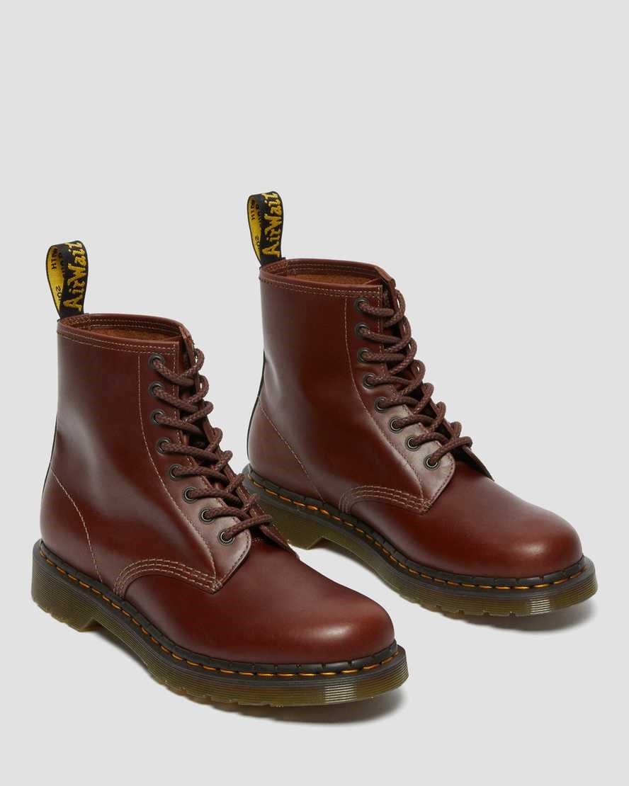 Dr Martens 1460 Abruzzo Leather Men's Ankle Boots Brown Black | IFWLQN826