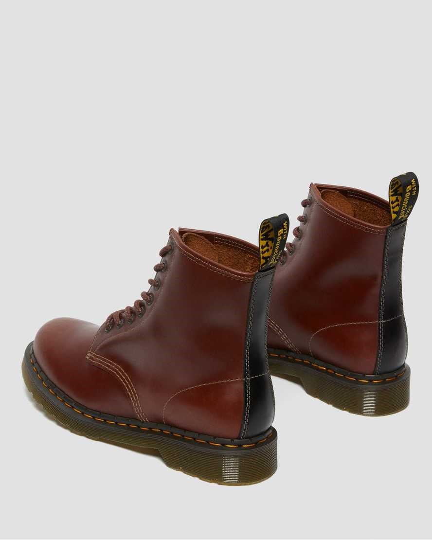 Dr Martens 1460 Abruzzo Leather Men's Ankle Boots Brown Black | IFWLQN826