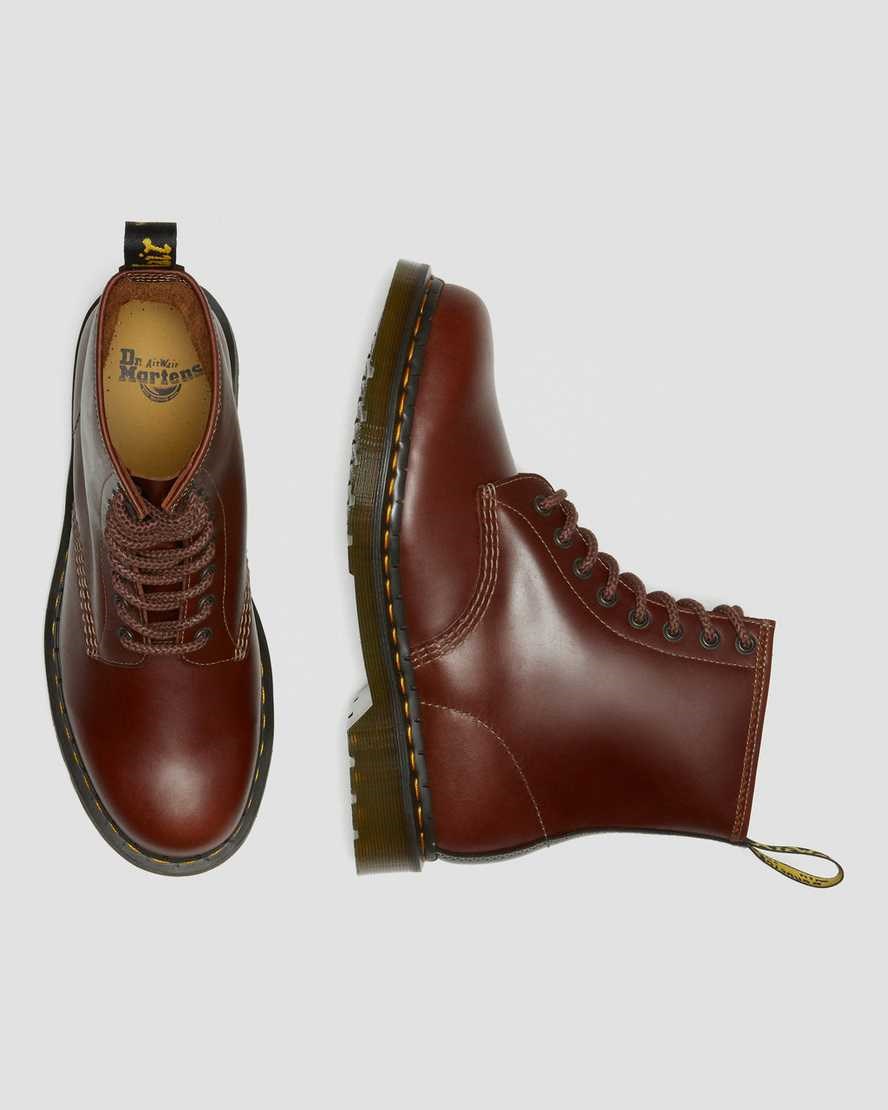 Dr Martens 1460 Abruzzo Leather Men's Lace Up Boots Brown Black | EAJLZF489