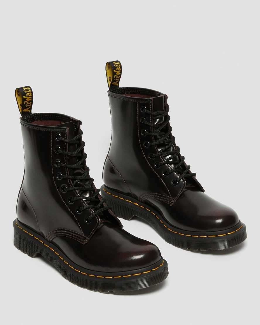 Dr Martens 1460 Arcadia Leather Women's Ankle Boots Cherry Red Arcadia Leather | HRNFSX176