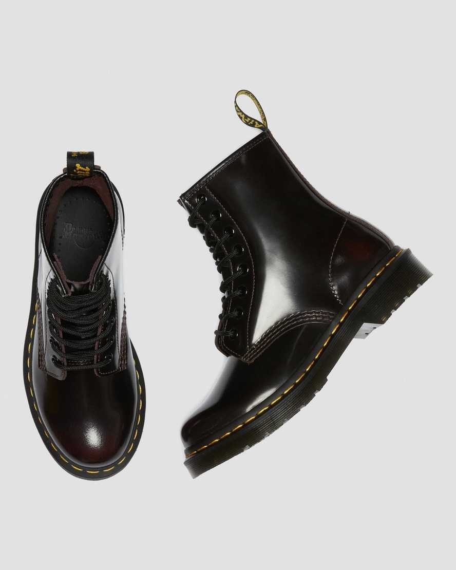 Dr Martens 1460 Arcadia Leather Women's Ankle Boots Cherry Red Arcadia Leather | HRNFSX176