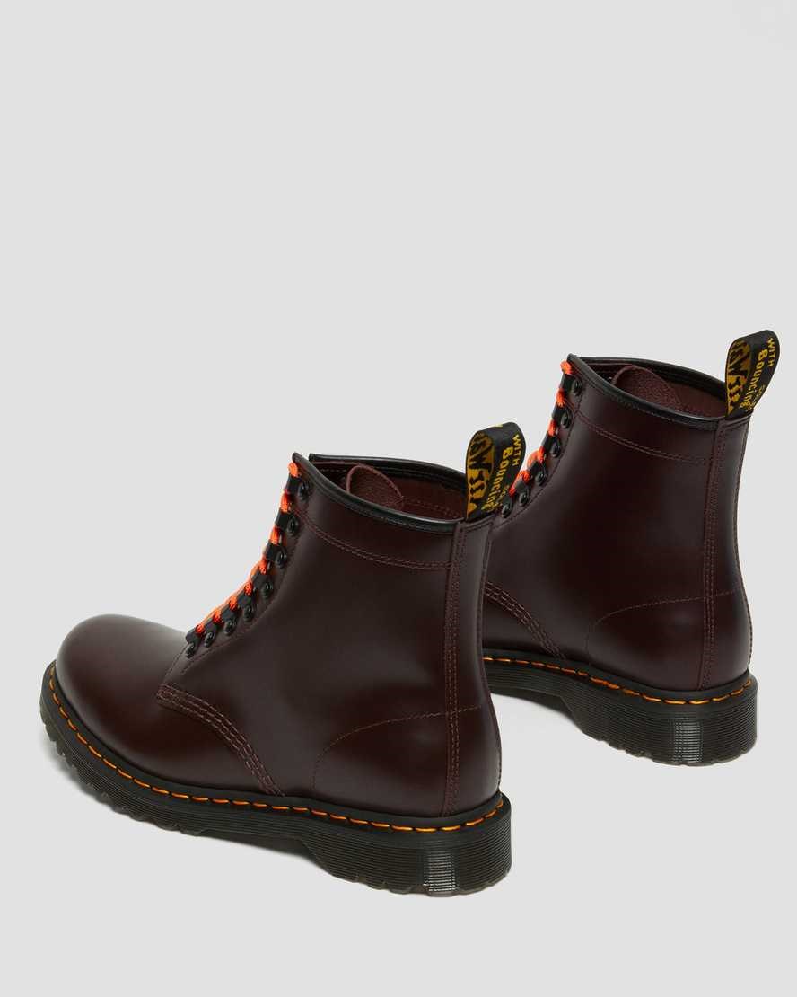 Dr Martens 1460 Ben Smooth Leather Men's Ankle Boots Red Smooth Leather | BISNLU304