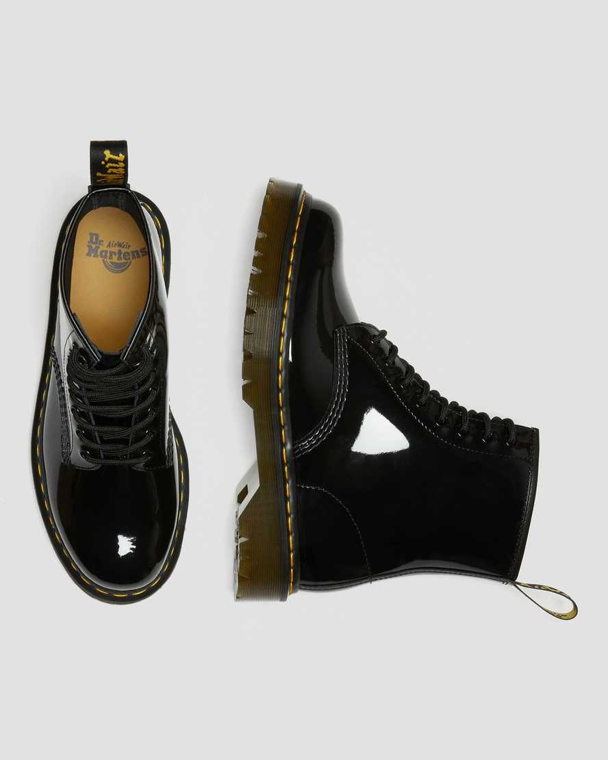 Dr Martens 1460 Bex Patent Leather Men's Lace Up Boots Black Patent Lamper | HLSVZQ829