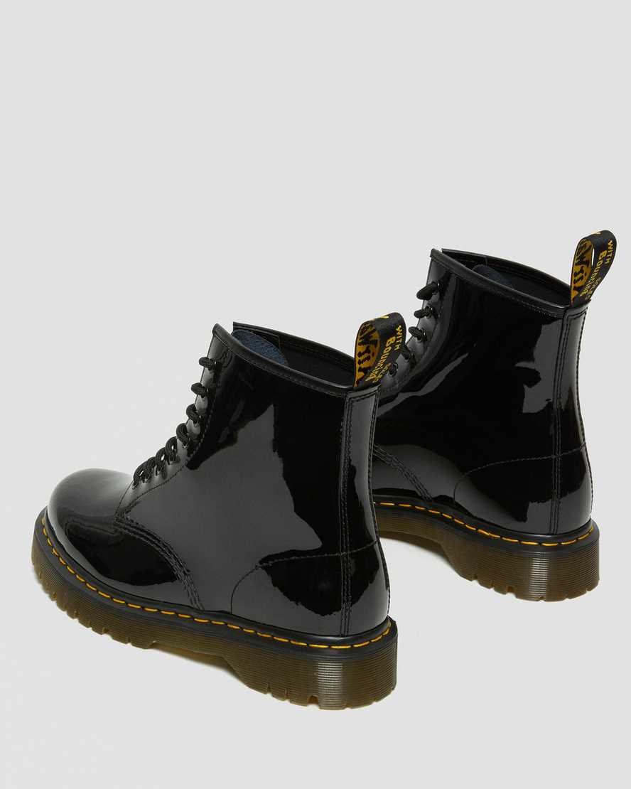 Dr Martens 1460 Bex Patent Leather Men's Lace Up Boots Black Patent Lamper | HLSVZQ829