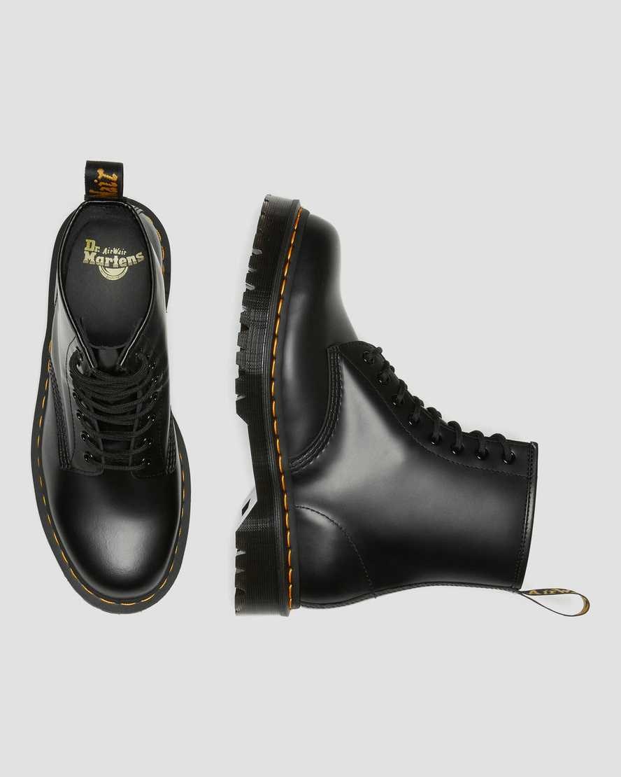 Dr Martens 1460 Bex Smooth Leather Men's Lace Up Boots Black Smooth Leather | FPTYAQ495