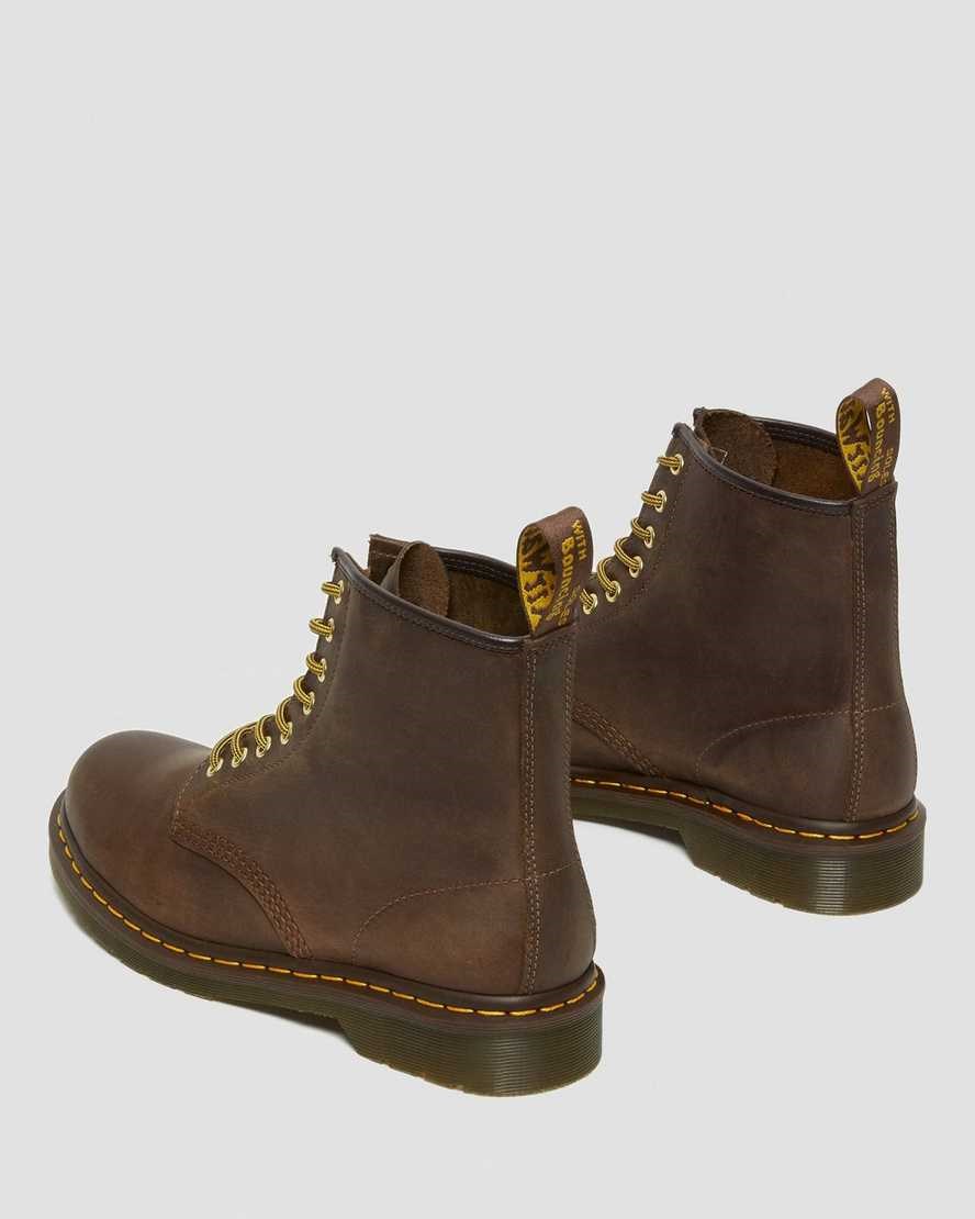 Dr Martens 1460 Crazy Horse Leather Men's Utility Boots Brown Crazy Horse Leather | JZFRDP790