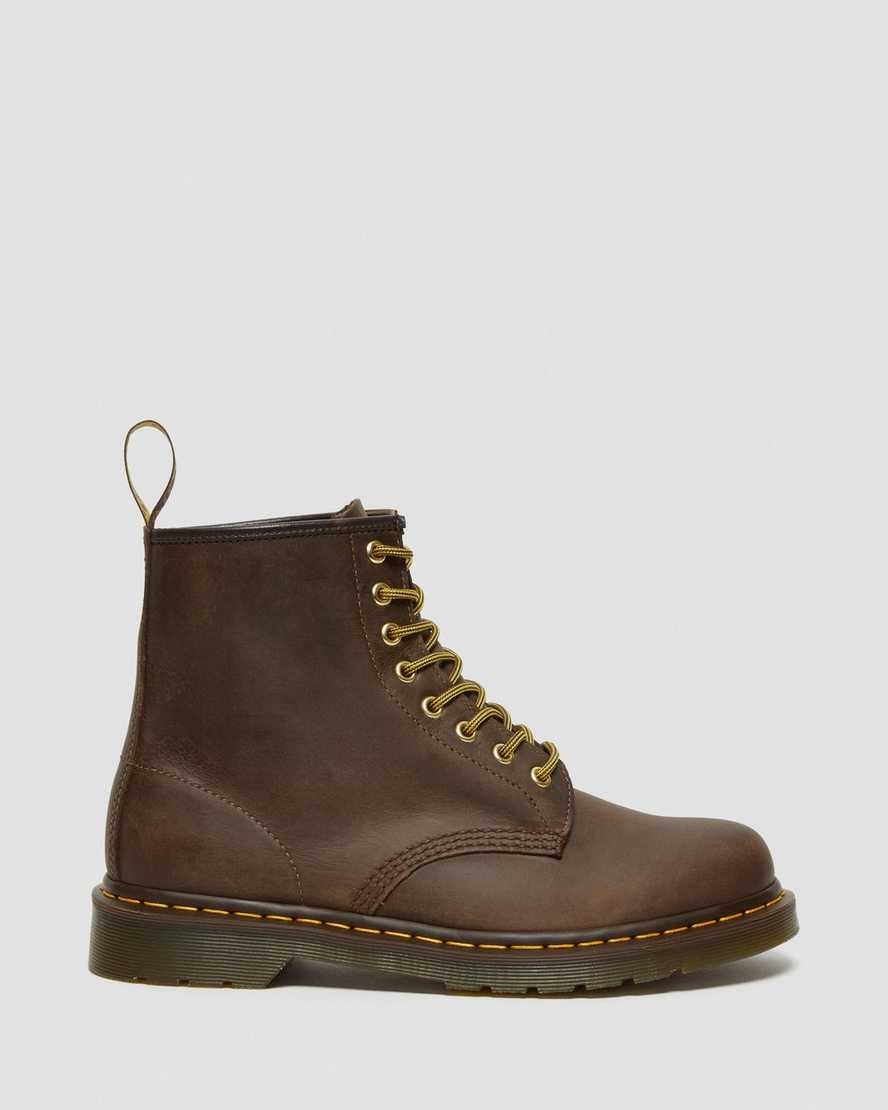 Dr Martens 1460 Crazy Horse Leather Men's Utility Boots Brown Crazy Horse Leather | JZFRDP790