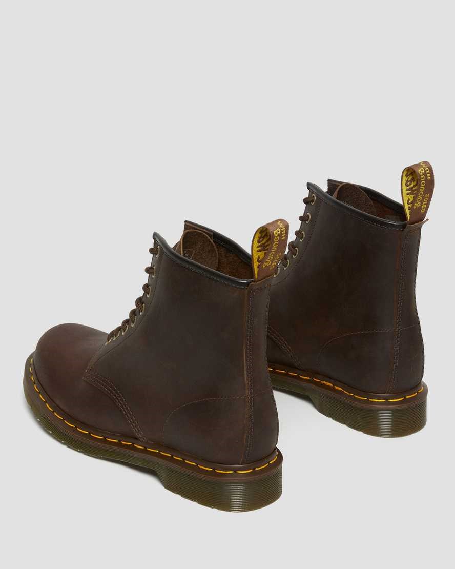 Dr Martens 1460 Crazy Horse Leather Men's Ankle Boots Brown Crazy Horse Leather | WDZCNG086