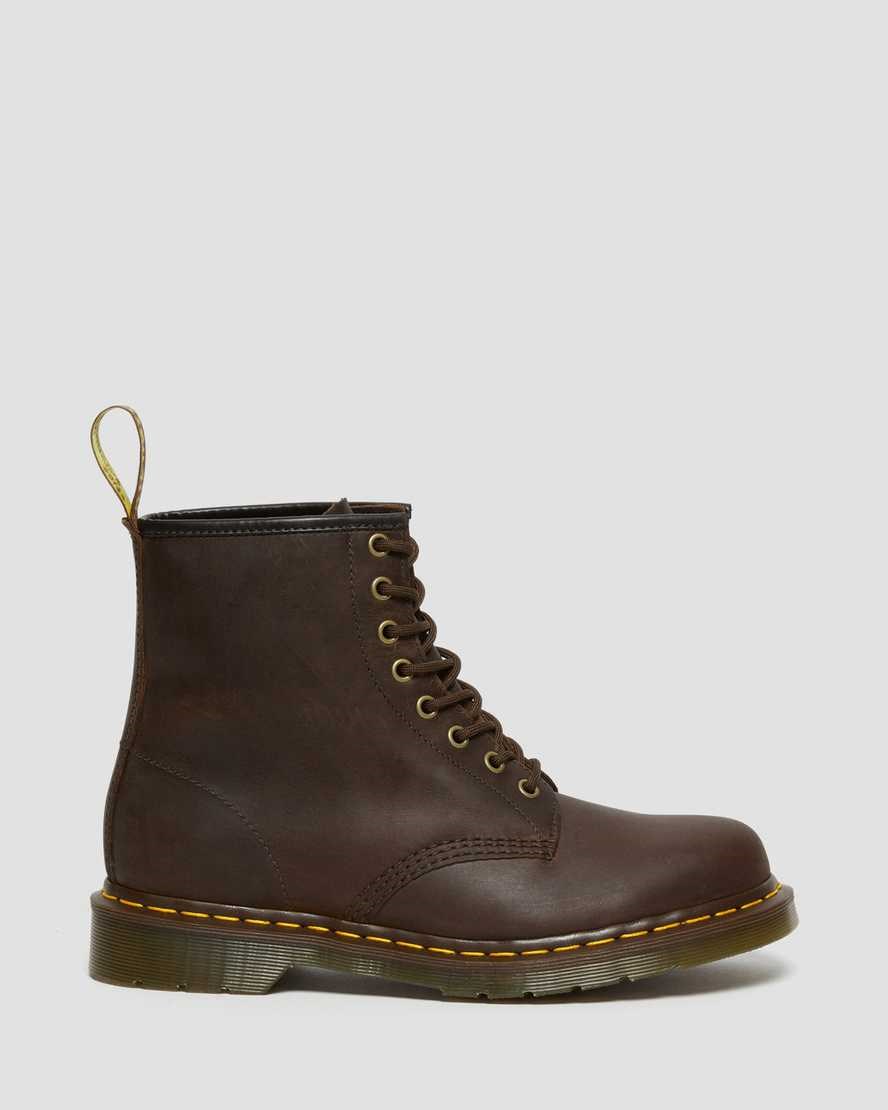 Dr Martens 1460 Crazy Horse Leather Men's Ankle Boots Brown Crazy Horse Leather | WDZCNG086