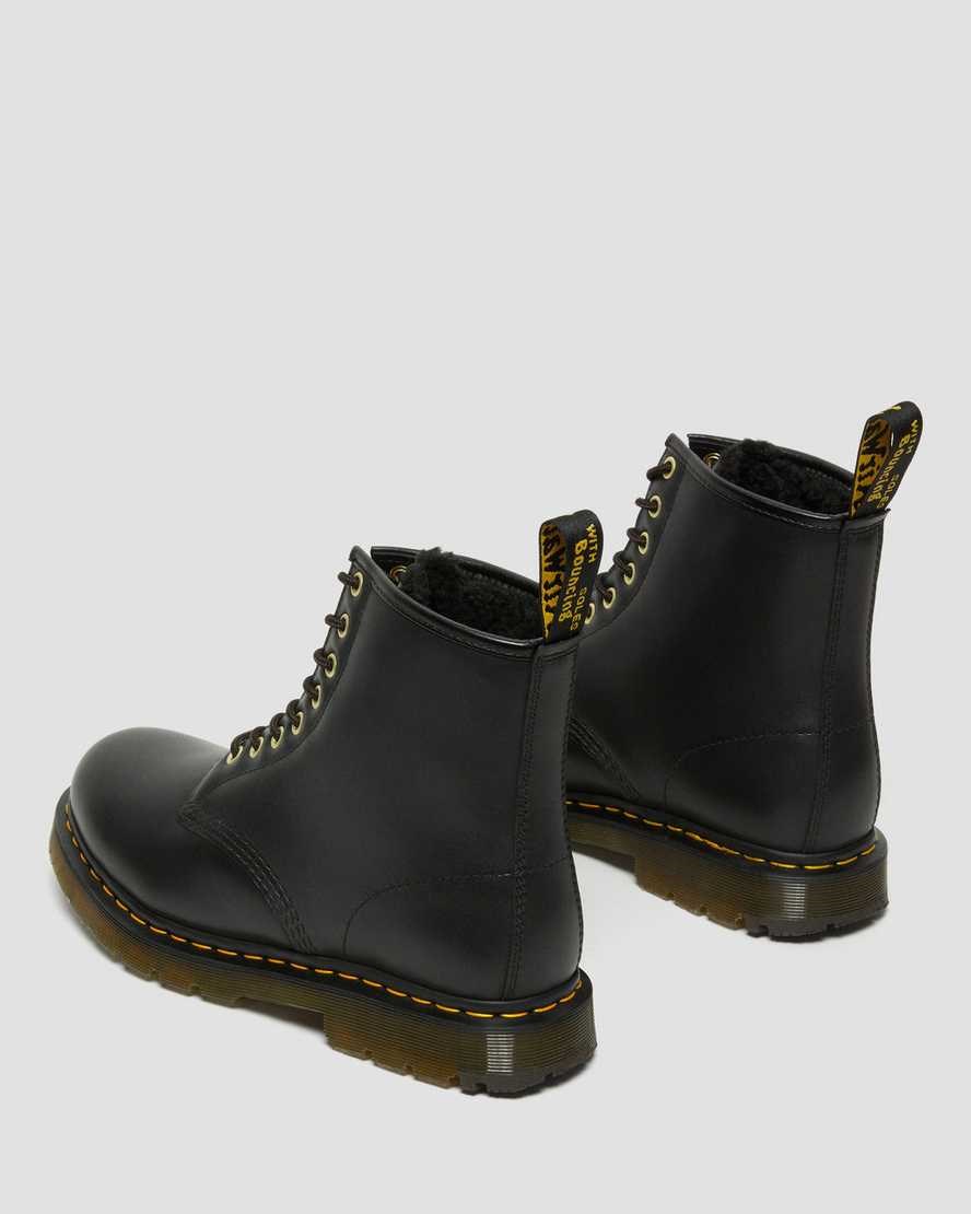 Dr Martens 1460 DM's Wintergrip Leather Women's Ankle Boots Black Blizzard Wp | ENHKBZ946