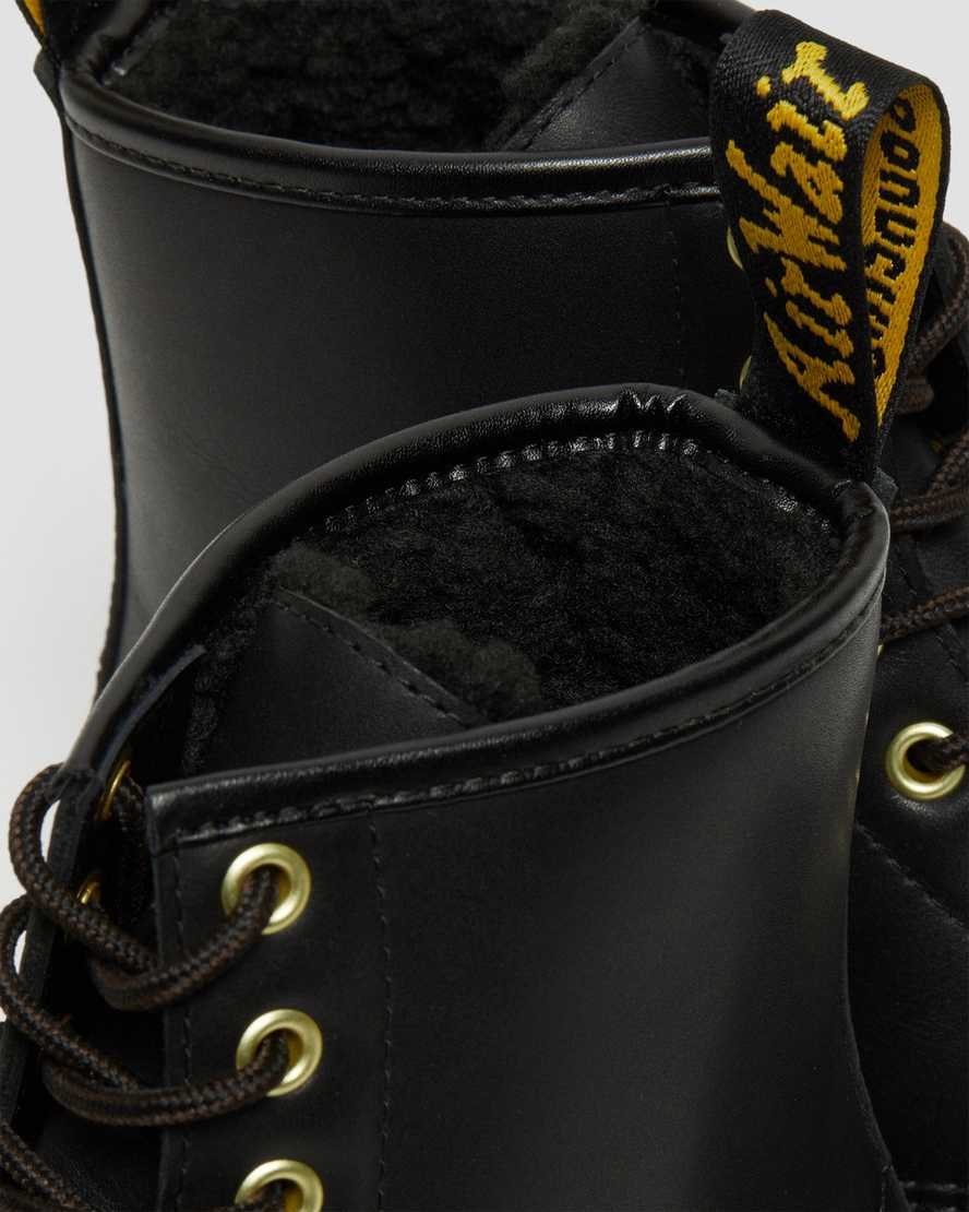 Dr Martens 1460 DM's Wintergrip Leather Women's Ankle Boots Black Blizzard Wp | ENHKBZ946