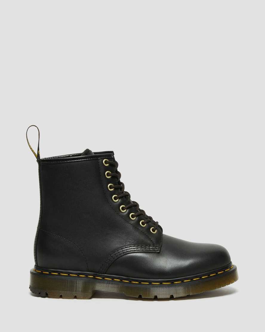 Dr Martens 1460 DM's Wintergrip Leather Men's Lace Up Boots Black Blizzard Wp | JTUDNC518