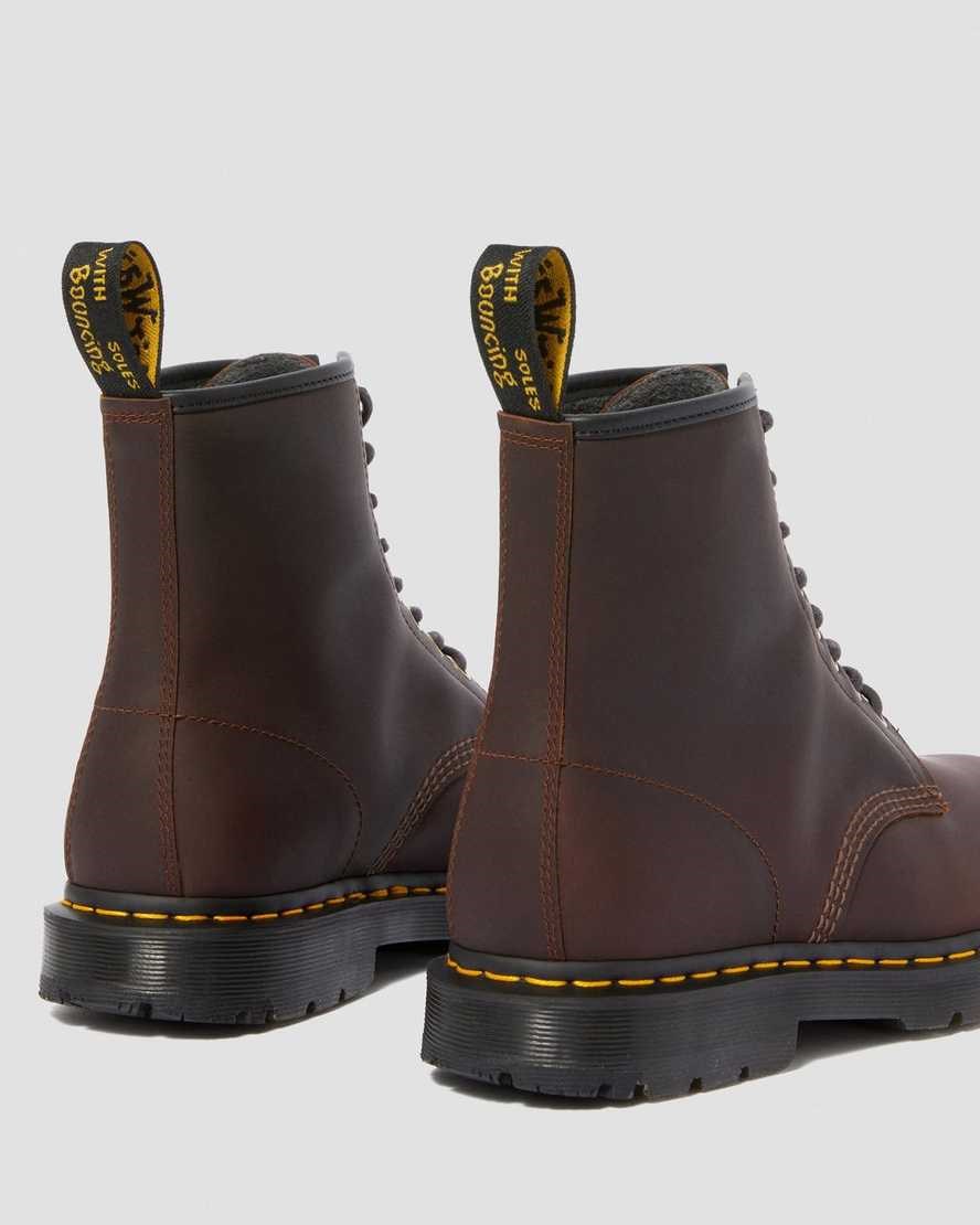 Dr Martens 1460 DM's Wintergrip Men's Ankle Boots Cocoa Snowplow | KYGUJQ091