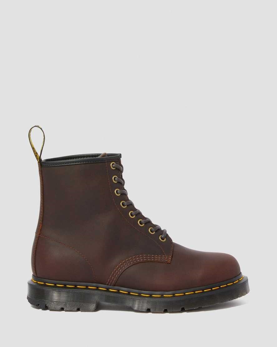 Dr Martens 1460 DM's Wintergrip Men's Ankle Boots Cocoa Snowplow | KYGUJQ091