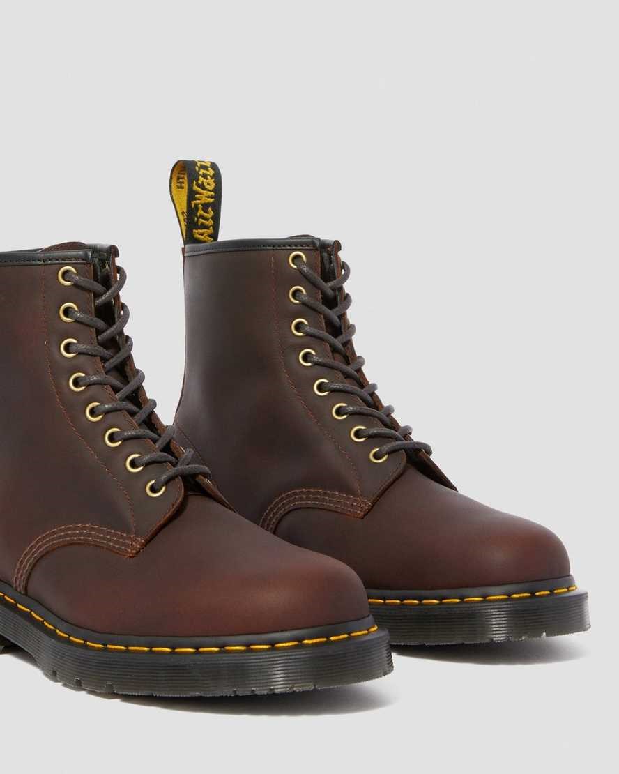 Dr Martens 1460 DM's Wintergrip Men's Ankle Boots Cocoa Snowplow | KYGUJQ091