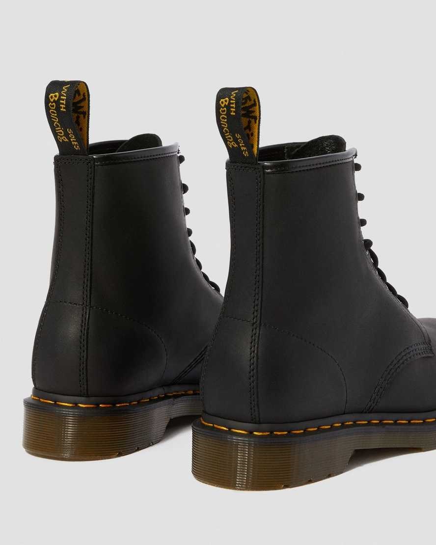 Dr Martens 1460 Greasy Leather Men's Ankle Boots Black Greasy Leather | IFBMPW382