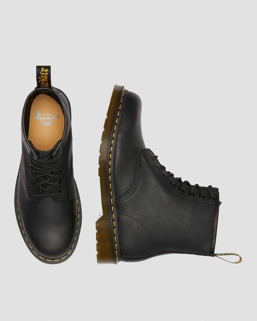 Dr Martens 1460 Greasy Leather Men's Ankle Boots Black Greasy Leather | IFBMPW382