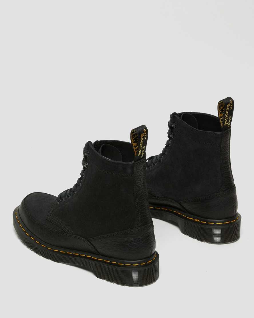 Dr Martens 1460 Guard Made in England Leather Men's Lace Up Boots Black Durango | AWEOUB738