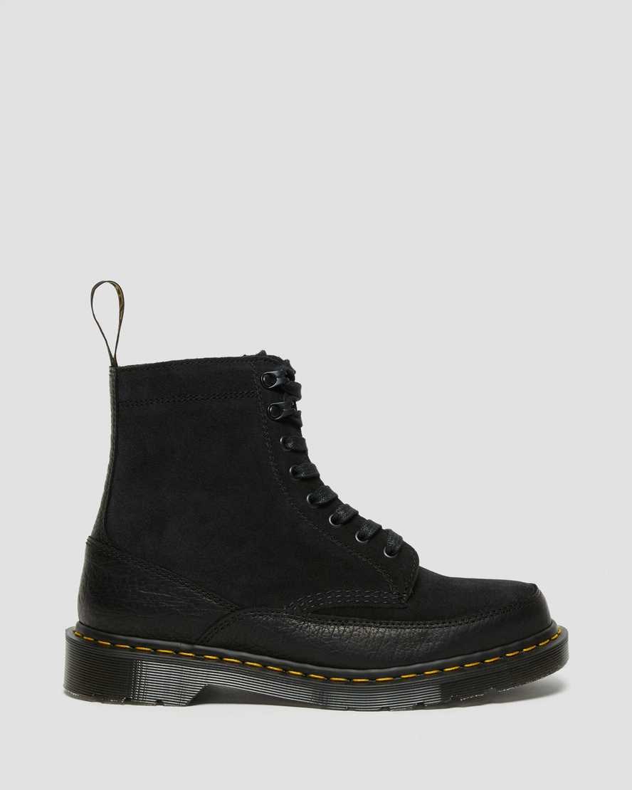 Dr Martens 1460 Guard Made in England Leather Men's Lace Up Boots Black Durango | AWEOUB738