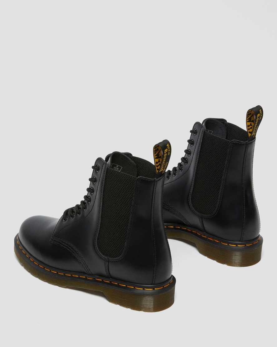 Dr Martens 1460 Harper Smooth Leather Women's Lace Up Boots Black Smooth Leather | WRINZK604